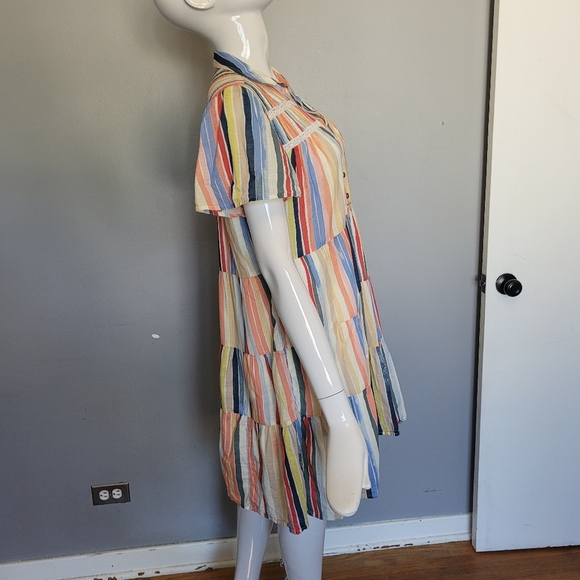 By Anthropologie Georgina Tiered Shirtdress, VGUC, Size S - Picture 3 of 7